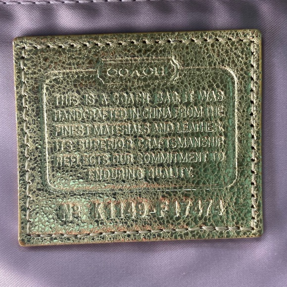 🩶 COACH Signature Tartan Plaid Shoulder Bag - Picture 14 of 16